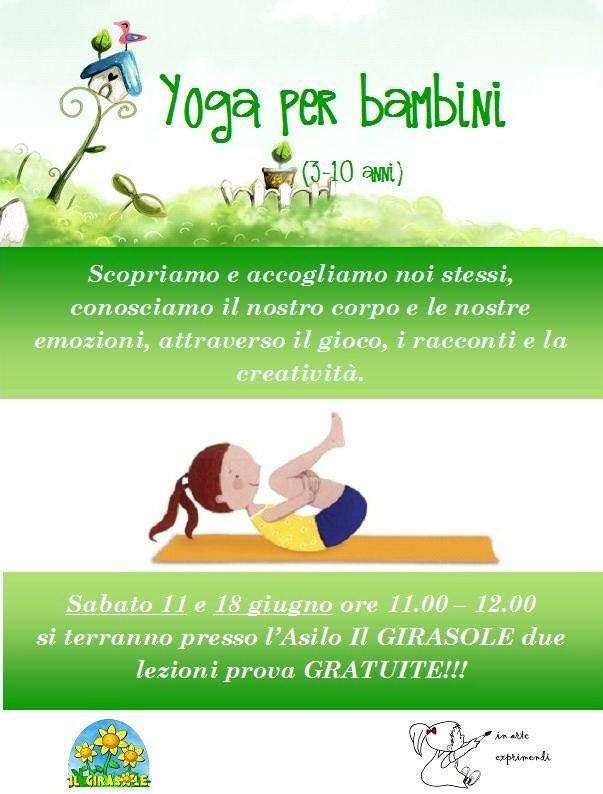 Corso Di Yoga Per Bambini Dai 3 Ai 10 Anni Il Girasole Zagarolo